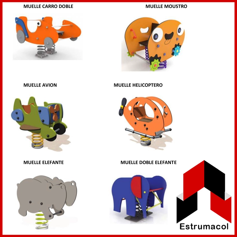 Muelles resortados animales y formas Muelles resortados animales y formas